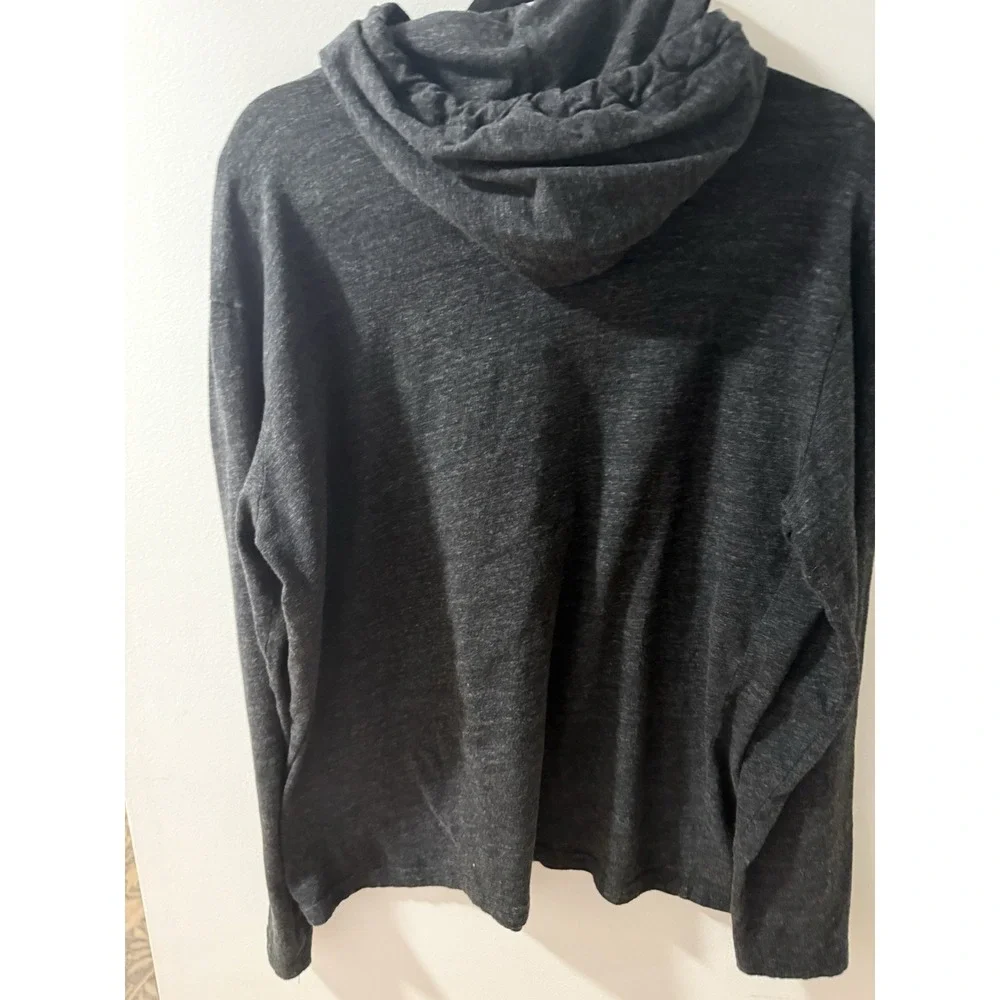 Polo Ralph Lauren Men's‎ Jersey Hooded Tee Shirt Marbled Grey Long Sleeve Med